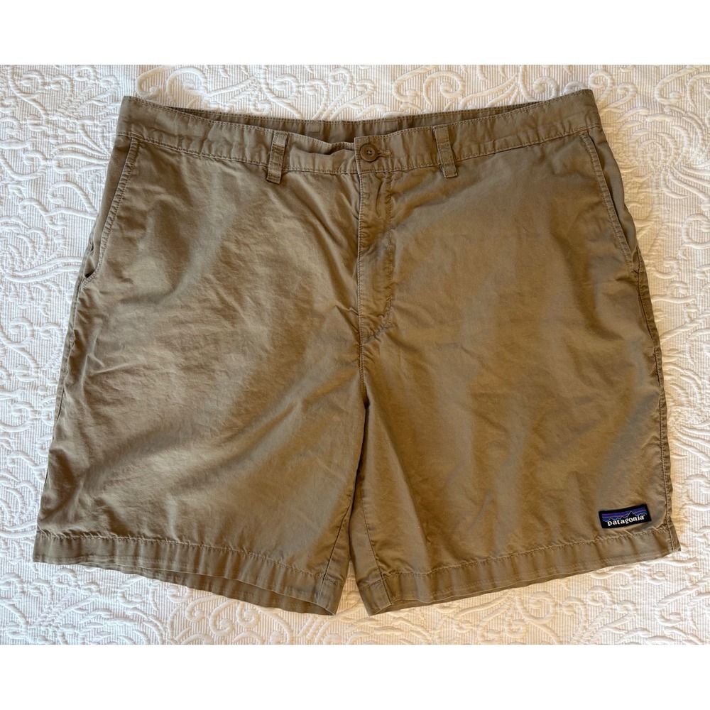 Patagonia Mens Organic Cotton Ripstop Shorts Khaki Brown Size 38 Hiking Gorpcore